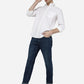 White Solid Smart Fit Semi Casual Shirt | Greenfibre