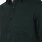 Bottle Green Solid Smart Fit Semi Casual Shirt | Greenfibre