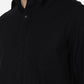 Black Solid Smart Fit Semi Casual Shirt | Greenfibre