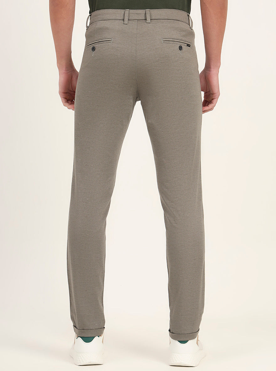 Light Pista Solid Slim Fit Casual Trouser | Greenfibre