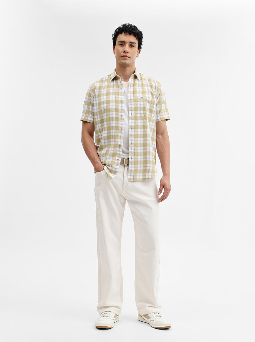 Pista Checked Smart Fit Semi Casual Shirt | Greenfibre