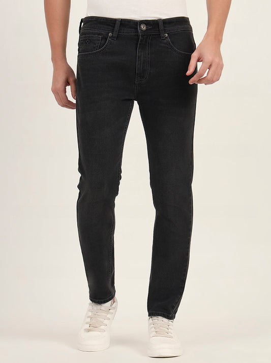 Charcoal Grey Washed Urban Fit Jeans | Greenfibre