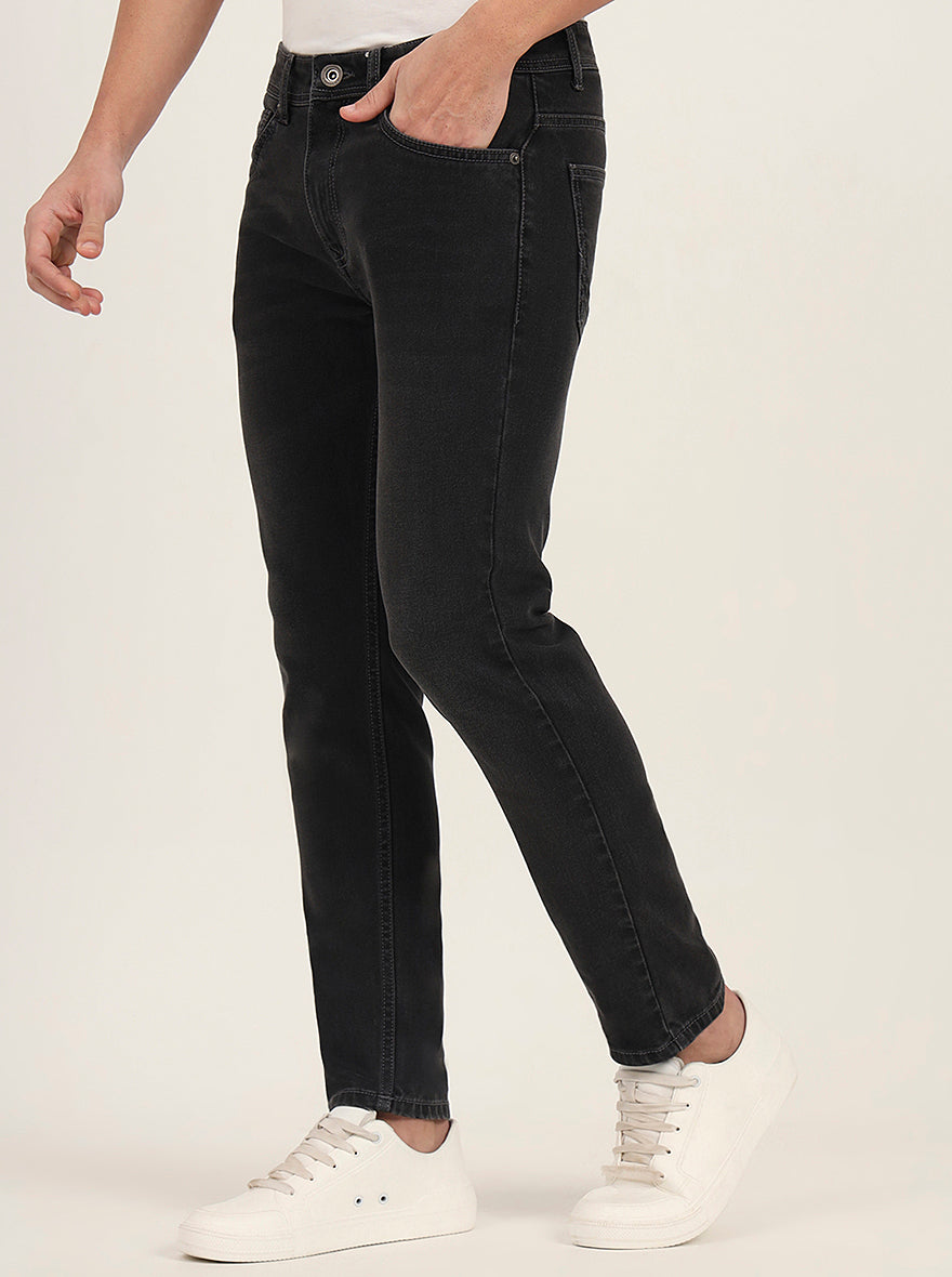 Charcoal Grey Washed Urban Fit Jeans | Greenfibre