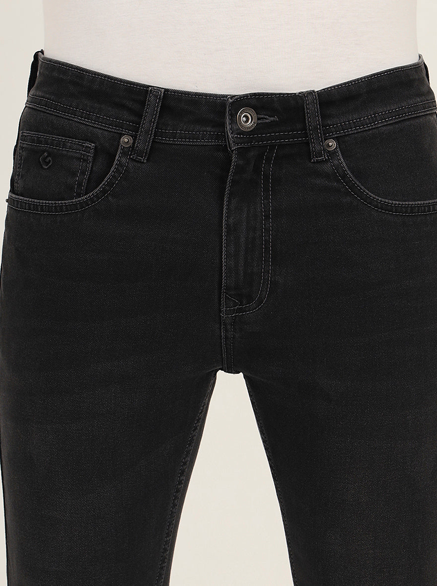 Charcoal Grey Washed Urban Fit Jeans | Greenfibre
