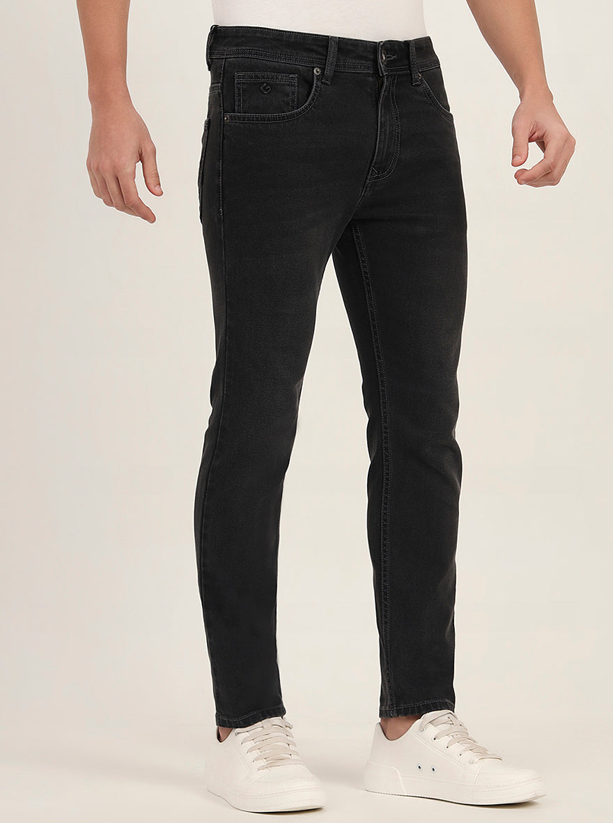 Charcoal Grey Washed Urban Fit Jeans | Greenfibre
