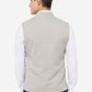 Grey Solid Regular Fit Bandgala Jacket | Greenfibre