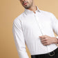 White Striped Regular Fit Formal Shirt | Greenfibre