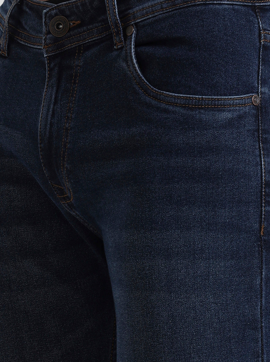 Mid Blue Washed Urban Fit Jeans | Greenfibre