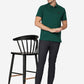 Dark Green Solid Slim Fit Polo T-Shirt | Greenfibre