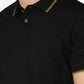 Jet Black Solid Slim Fit Polo T-Shirt | Greenfibre