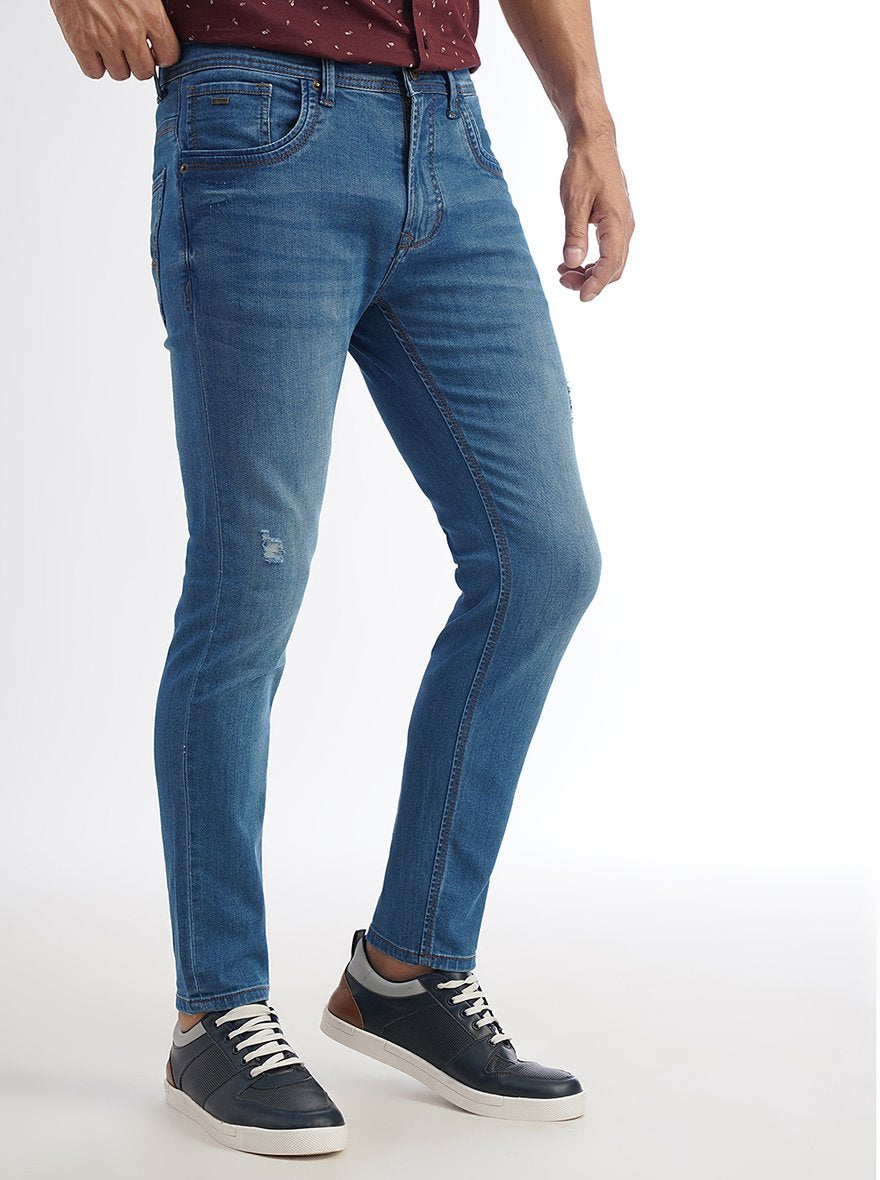 Blue Washed Urban Fit Jeans | Greenfibre