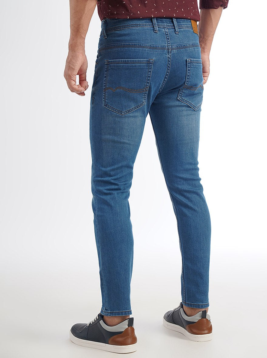 Blue Washed Urban Fit Jeans | Greenfibre