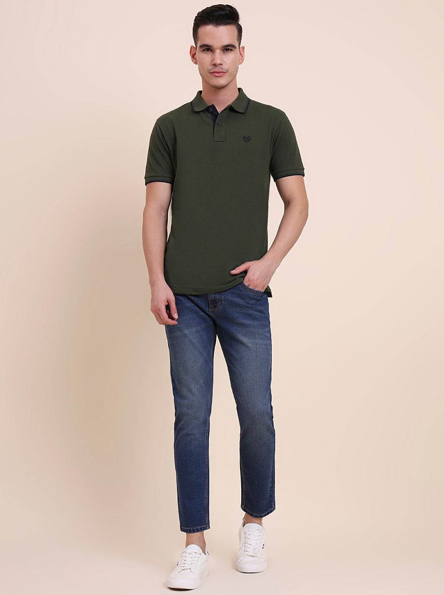 Denim Blue Washed Urban Fit Jeans | Greenfibre