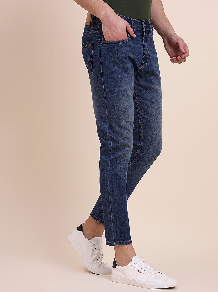 Denim Blue Washed Urban Fit Jeans | Greenfibre