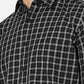 Black Checked Smart Fit Semi Casual Shirt | Greenfibre