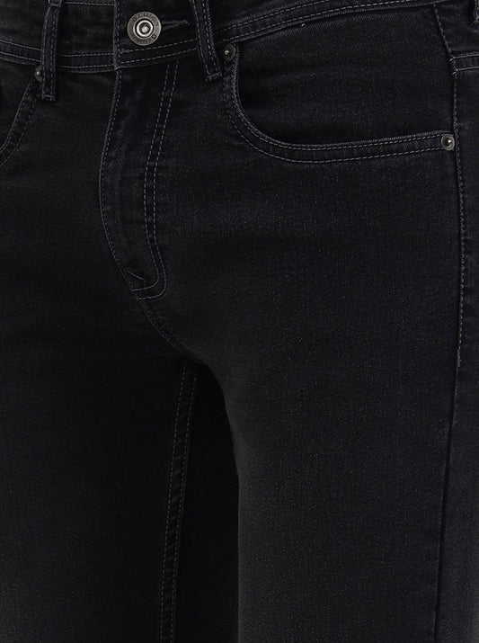 Charcoal Grey Washed Narrow Fit Jeans | Greenfibre