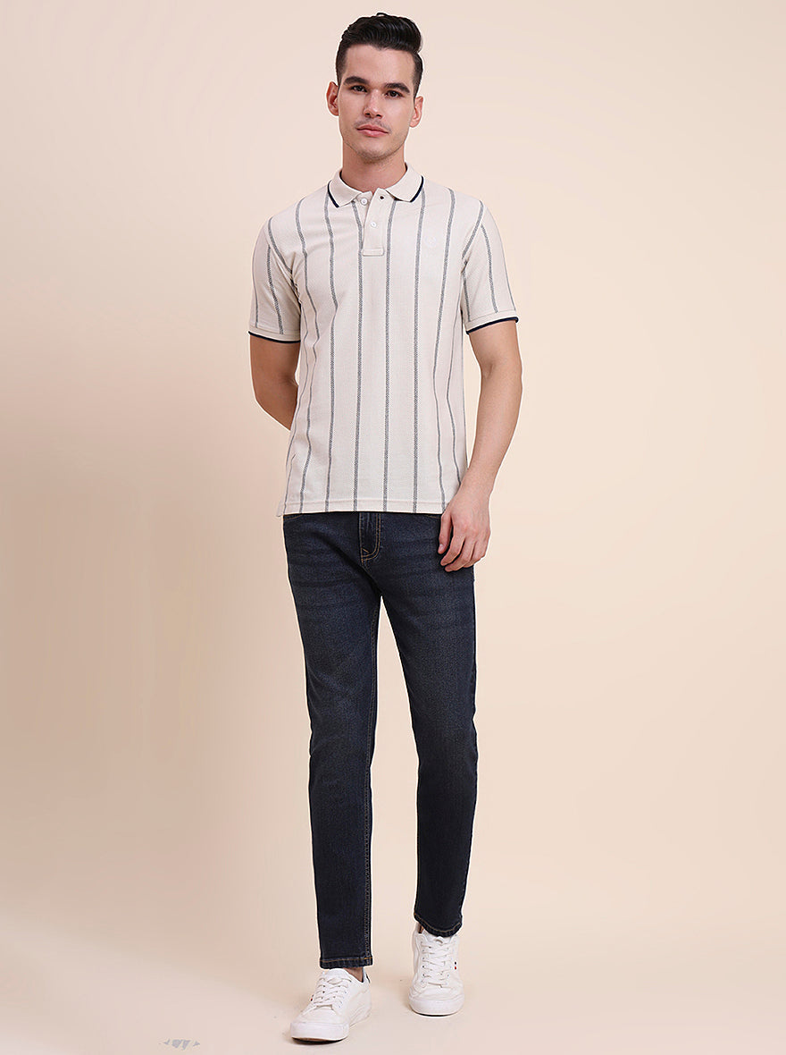 Dark Indigo Blue Washed Urban Fit Jeans | Greenfibre