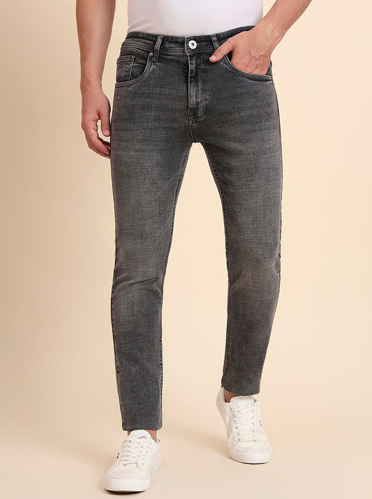 Mid Grey Washed Urban Fit Jeans | Greenfibre