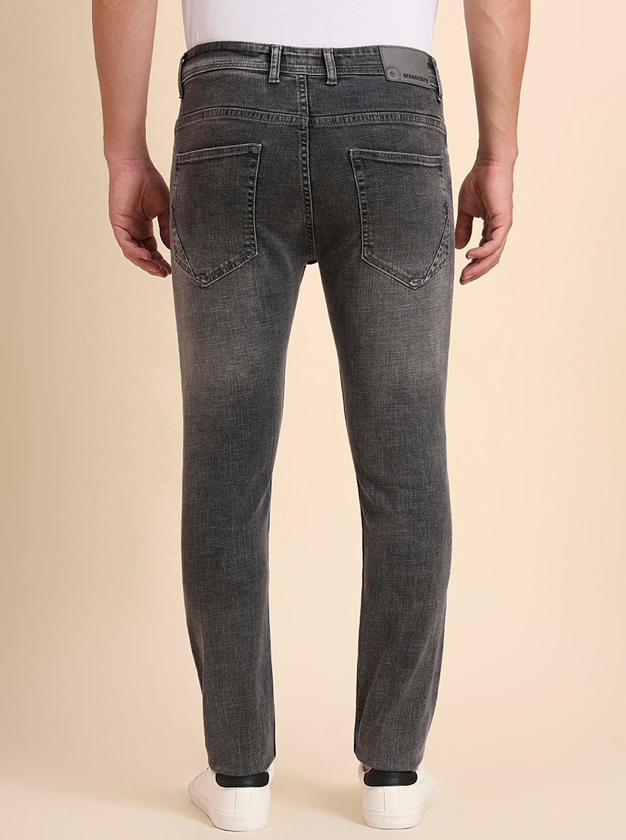 Mid Grey Washed Urban Fit Jeans | Greenfibre