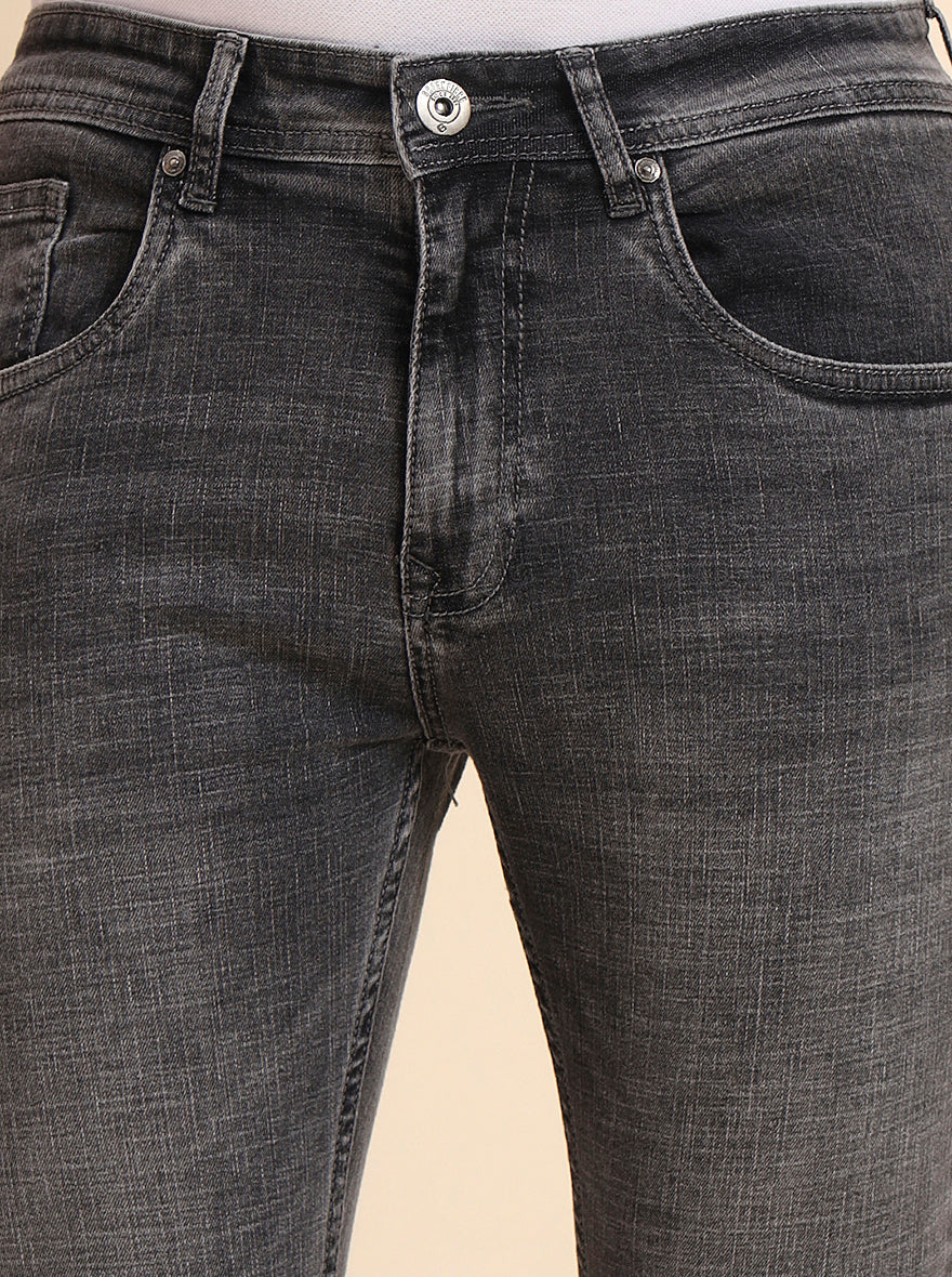 Mid Grey Washed Urban Fit Jeans | Greenfibre