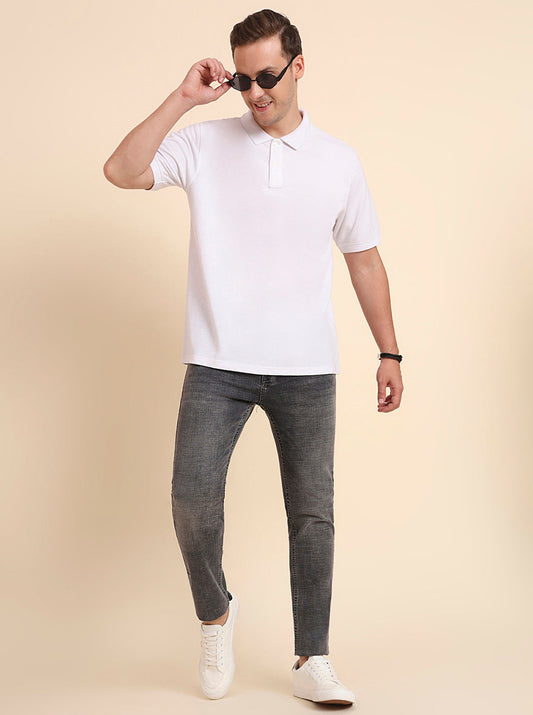 Mid Grey Washed Urban Fit Jeans | Greenfibre