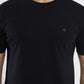 Black Solid Slim Fit T-Shirt | Greenfibre