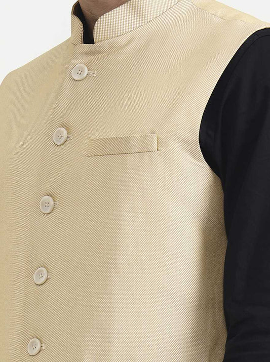 Fawn Solid Waistcoat | Greenfibre