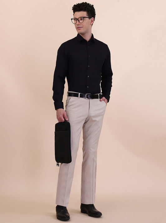 Maroon Solid Slim Fit Formal Shirt | Greenfibre