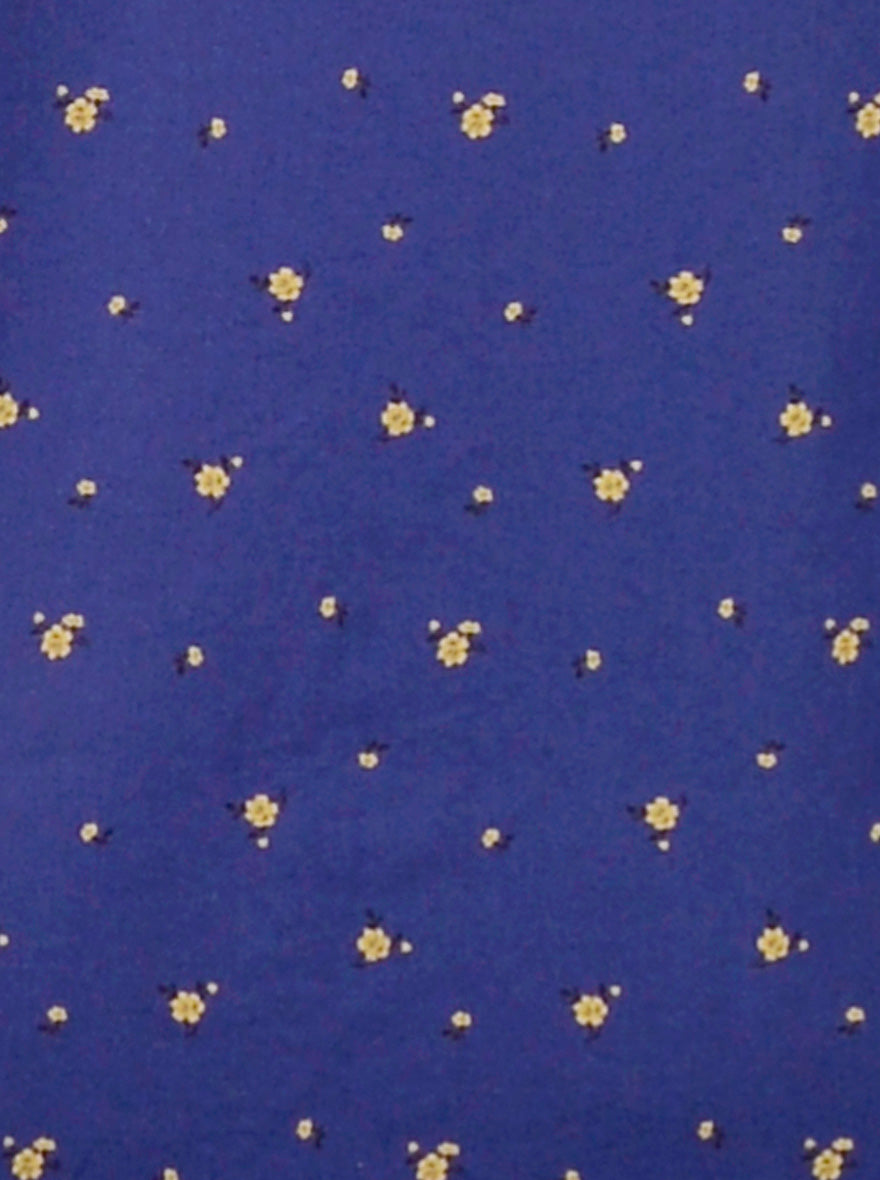 Indigo Blue Printed Slim Fit Casual Shirt | Greenfibre