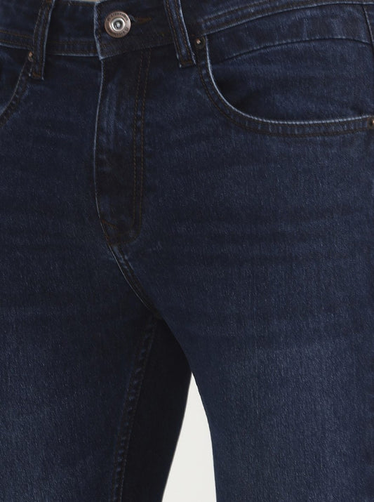 Blue Solid Urban Fit Jeans | Greenfibre