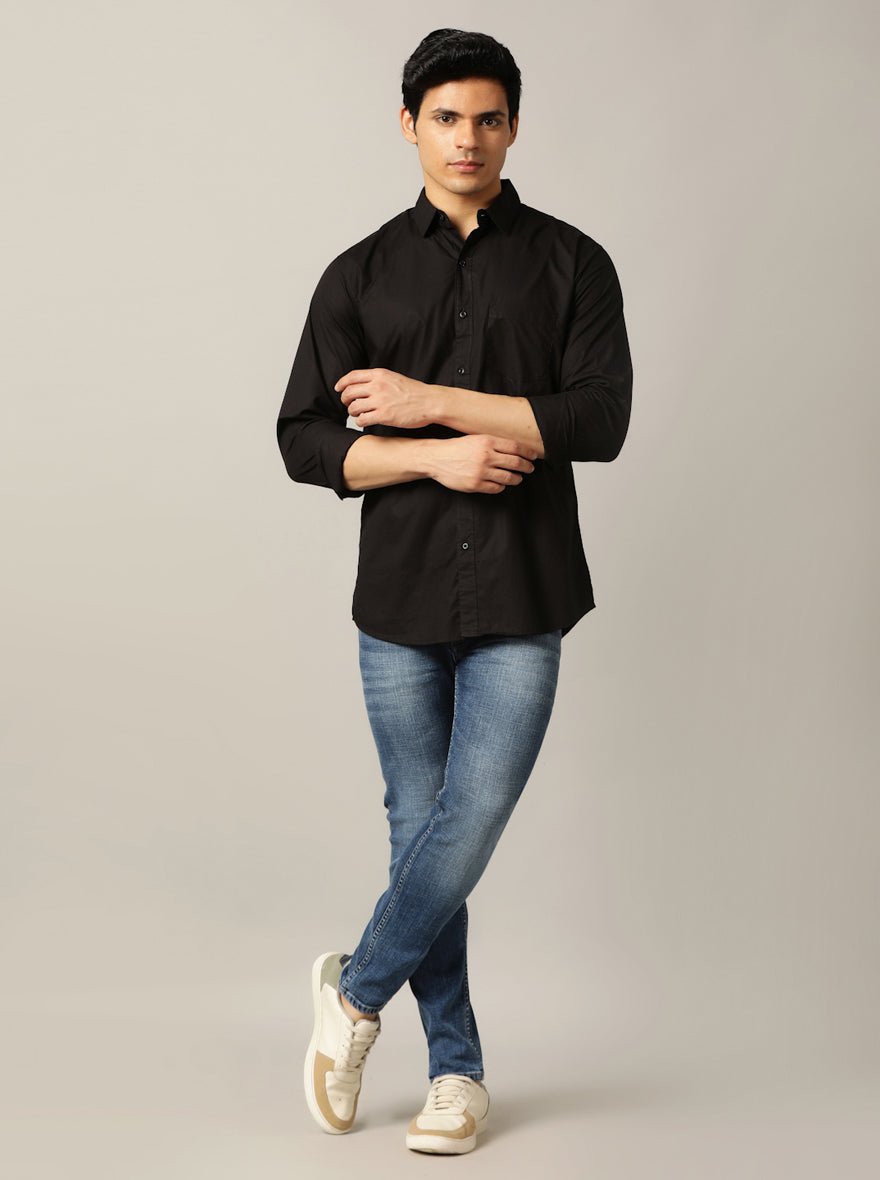 Mid Blue Washed Rider Fit Jeans | JadeBlue