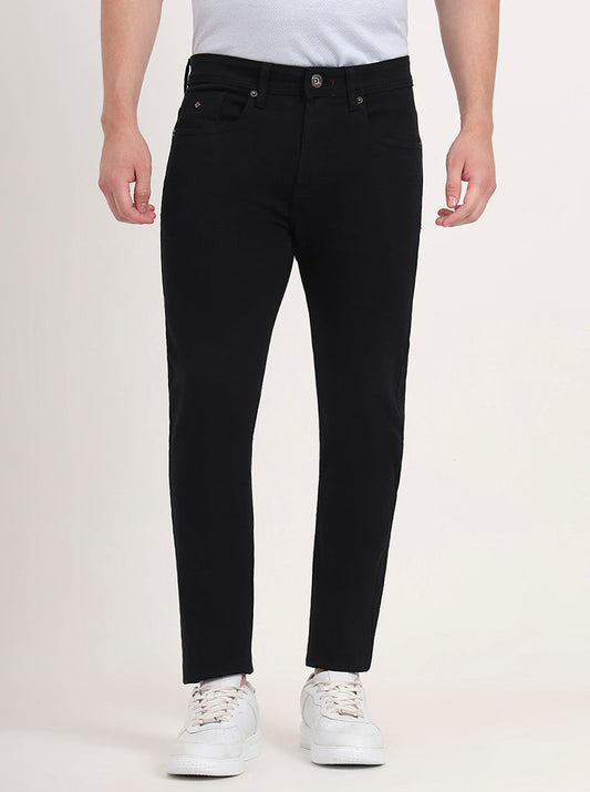 Black Washed Slim Fit Jeans | Greenfibre