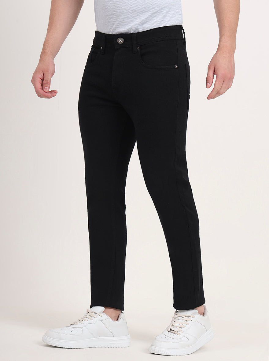 Black Washed Slim Fit Jeans | Greenfibre