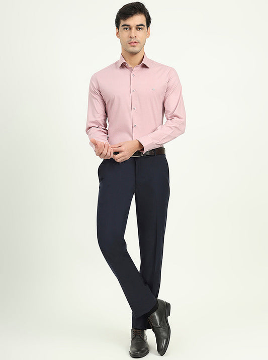 Pink Solid Slim Fit Party Wear Shirt | Greenfibre