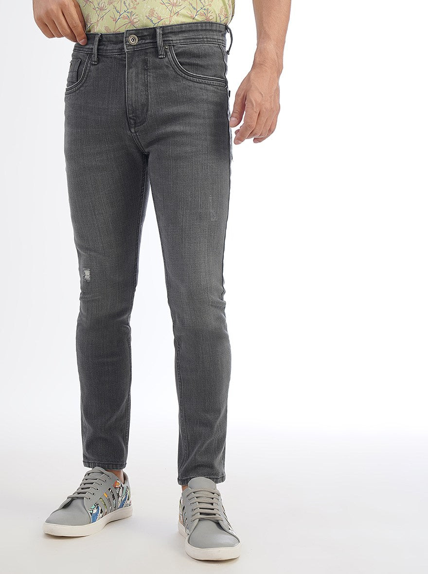 Dark Grey Washed Urban Fit Jeans | Greenfibre