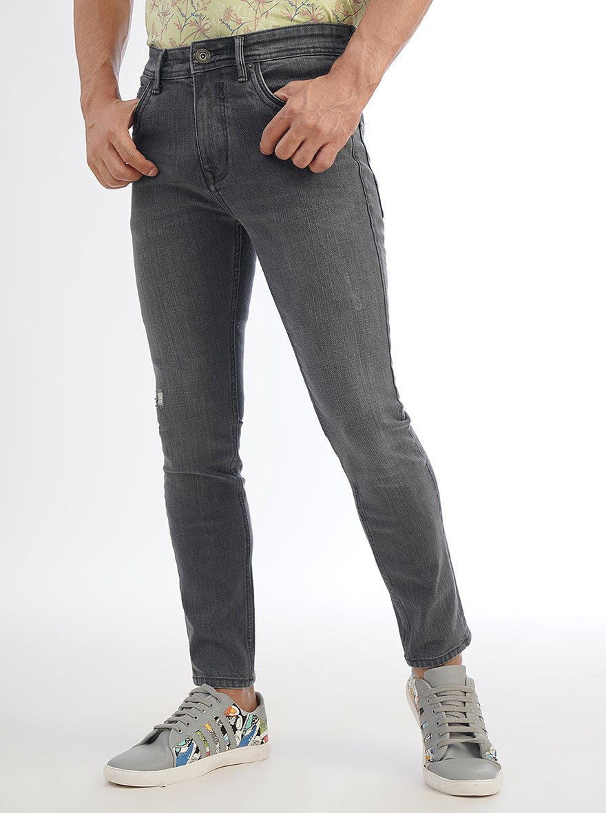 Dark Grey Washed Urban Fit Jeans | Greenfibre