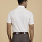 Beige Striped Slim Fit Formal Shirt | Greenfibre