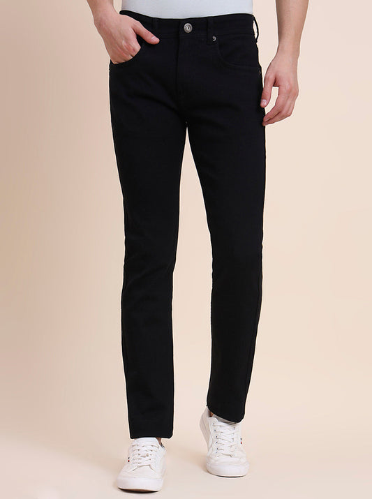 Raw Black Washed Narrow Fit Jeans | Greenfibre