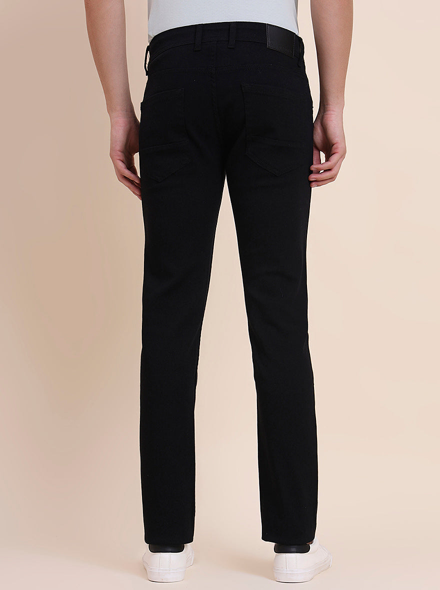 Raw Black Washed Narrow Fit Jeans | Greenfibre