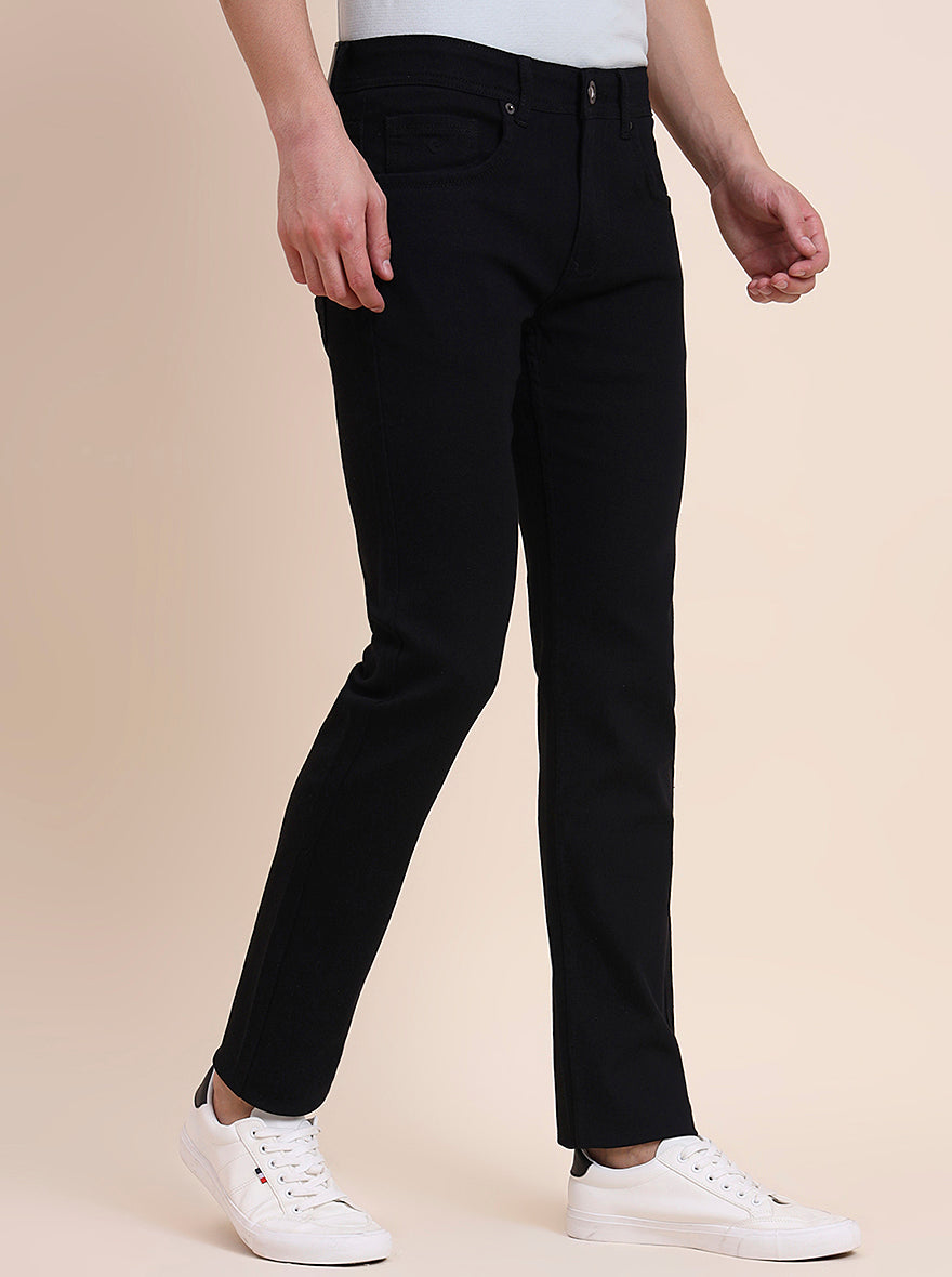 Raw Black Washed Narrow Fit Jeans | Greenfibre