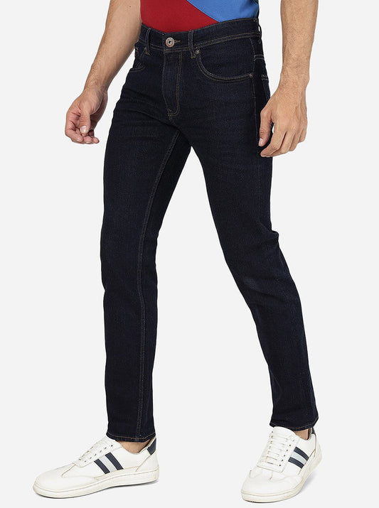Raw Blue Solid Narrow Fit Jeans | Greenfibre