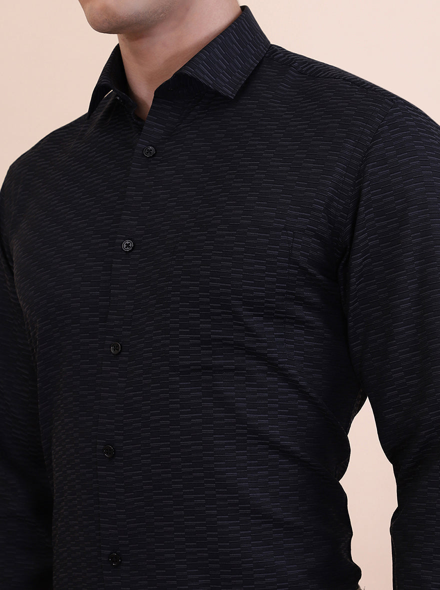 Grey Solid Slim Fit Formal Shirt | Greenfibre