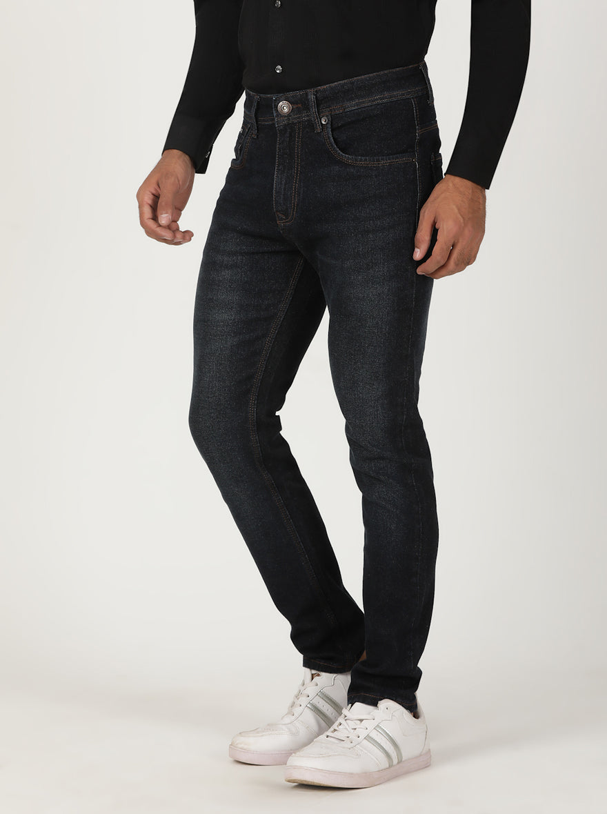 Tinted Ink Blue Washed Urban Fit Jeans | Greenfibre