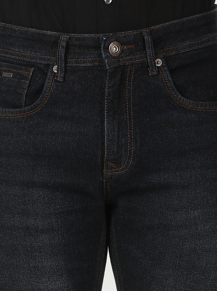 Tinted Ink Blue Washed Urban Fit Jeans | Greenfibre