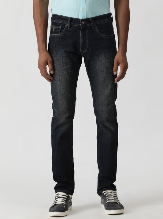 Tinted Blue Washed Slim Fit Jeans | Greenfibre