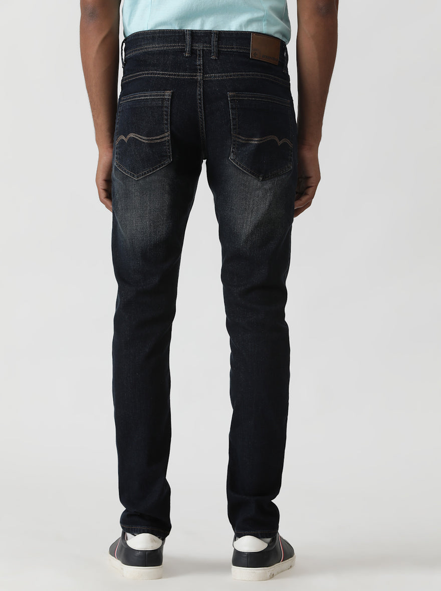 Tinted Blue Washed Slim Fit Jeans | Greenfibre