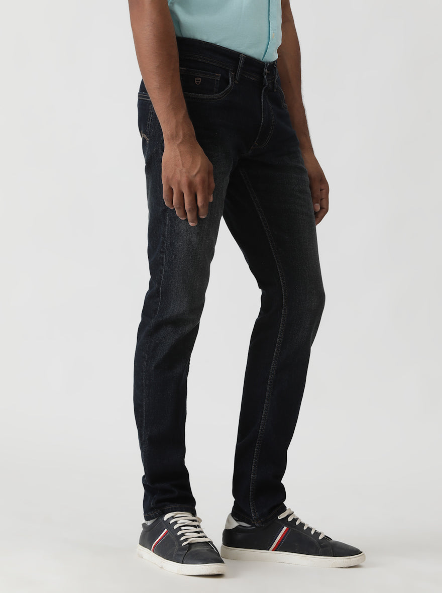 Tinted Blue Washed Slim Fit Jeans | Greenfibre