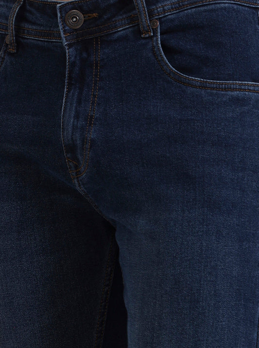 Mid Blue Washed Urban Fit Jeans | Greenfibre