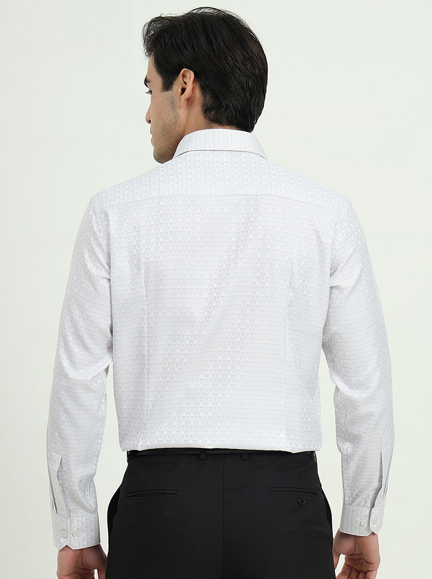 Grey Solid Slim Fit Formal Shirt | Greenfire