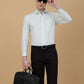 Light Green Solid Slim Fit Formal Shirt | Greenfibre